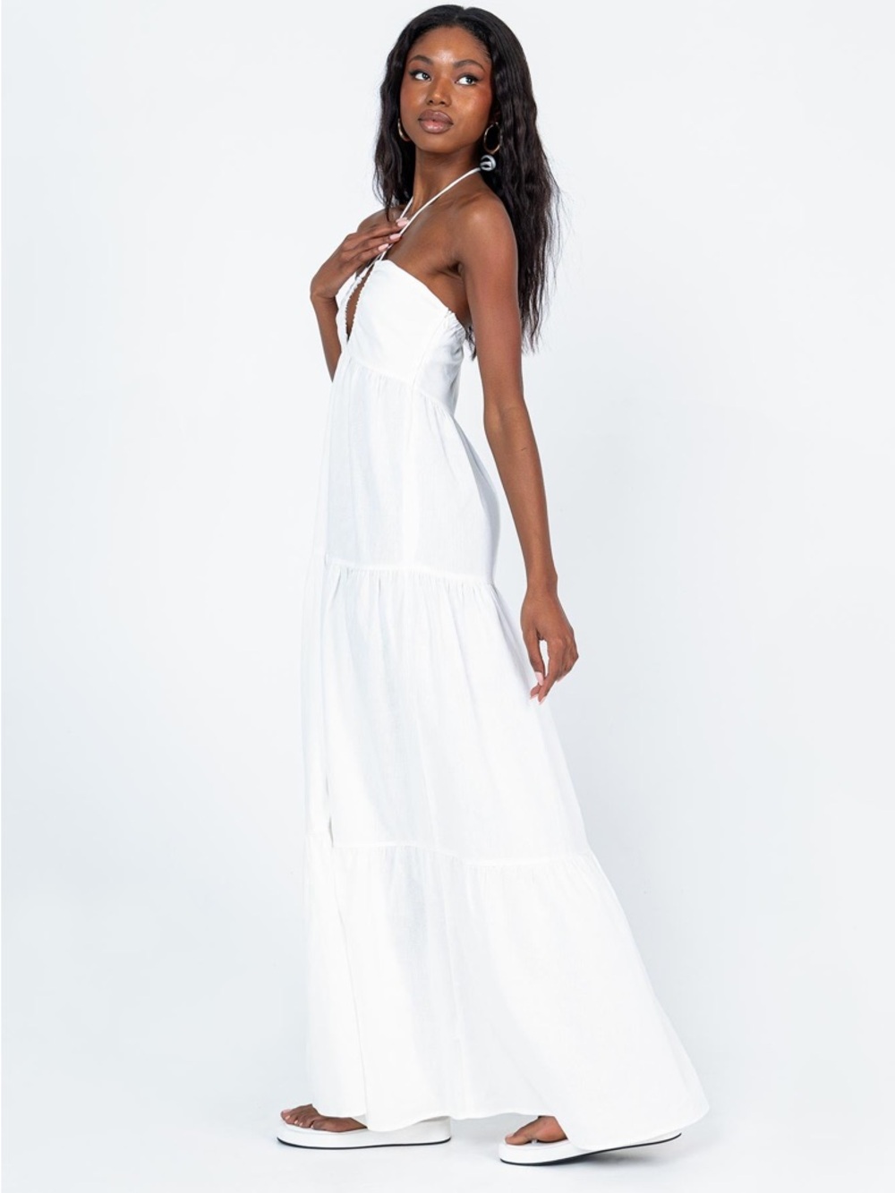 Princess Polly Lincoln Maxi Dress White - Picture 4 of 9